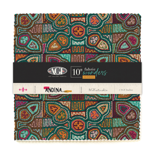 Andina Fabric Wonders by AGF Studio–Layer Cake 10" Square–42 Pieces