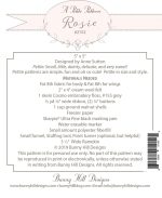 Rosie, A Bunny Hill Petite Pattern