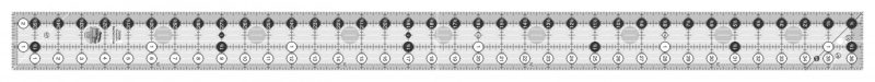 Creative Grids Yardstick Quilt Ruler 2-1/2in x 36-1/2in