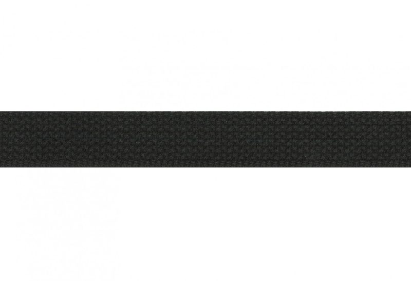 Cotton Webbing 1in Black 20yds