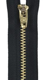 Packaged Metal Jean Zipper 9in Black