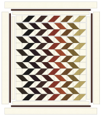 Free Pattern for Kona Cotton Solids – Broken Chevron Designed by Elise Lea for RK