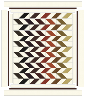 Free Pattern for Kona Cotton Solids – Broken Chevron Designed by Elise Lea for RK