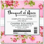 Bouquet of Roses–Charm Squares–Print by Robert Kaufman