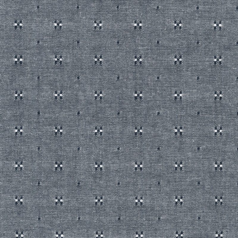 Indigo–Chambray Union by Robert Kaufman