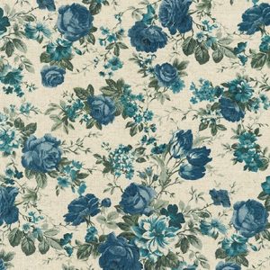 Cotton Flax Prints–Blue–Japanese Designs by Sevenberry
