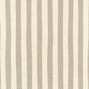 Canvas Natural and Gray Stripes–Japanese Designs by Sevenberry