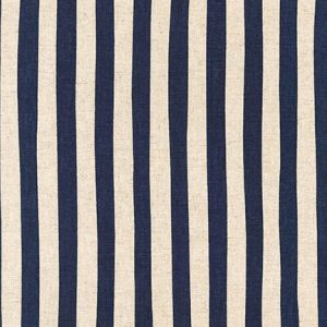 Canvas Natural Stripes–Navy on a Natural Background–Japanese Designs by Sevenberry