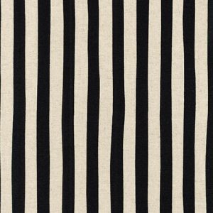Canvas Natural and Black Stripes–Japanese Designs by Sevenberry