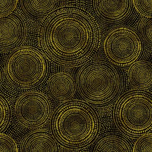 Black/Gold Radiance 108in Wide Back