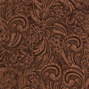 Mahogany Tooled Leather – Michael Miller Collection – 108in Wide Back