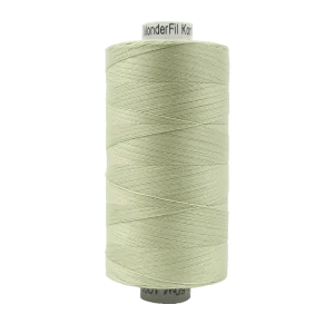 Light Sage Green – Wonderfil Konfetti Solid – 50wt 3/ply 100% Egyptian Cotton Thread – Low Lint – Large Spool 1094 Yards – #KT1-700