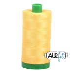 Aurifil Pale Yellow 40wt 2/ply – 100% Egyptian Cotton Mako Thread – Large Spool 1094 Yards – #MK40-1135