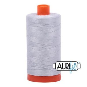 Aurifil Dove 50wt 2/ply – 100% Egyptian Cotton Mako Thread – Large Spool 1422 Yards – #MK50-2600