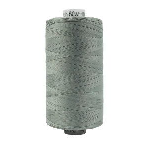 Light Grey – Wonderfil Konfetti Solid – 50wt 3/ply – 100% Egyptian Cotton Thread – Low Lint – Large Spool 1094 Yards – #KT1-901