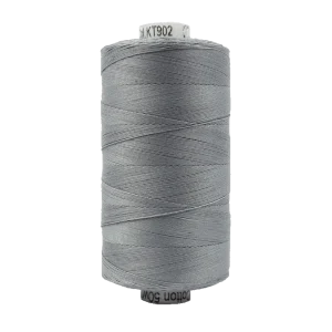 Medium Grey – Wonderfil Konfetti Solid – 50wt 3/ply – 100% Egyptian Cotton Thread – Low Lint – Large Spool 1094 Yards – #KT1-902