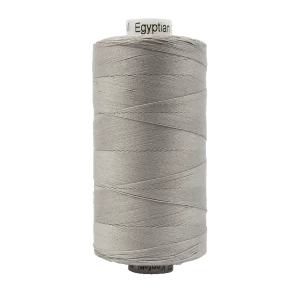 Sterling Grey – Wonderfil Konfetti Solid – 50wt 3/ply – 100% Egyptian Cotton Thread – Low Lint – Large Spool 1094 Yards – #KT1-905