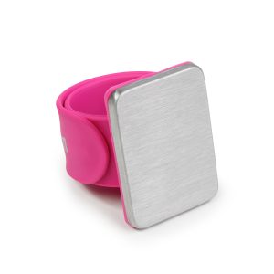 Wrist Magnetic Pin Cushion Pink - Brushed Metal and Silicone Slap Band Bracelet – Prym Love – 60109-woo